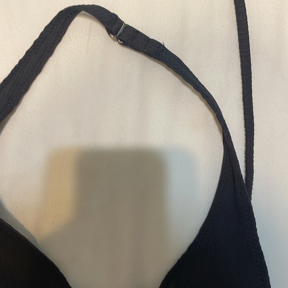 Frankies Bikinis Halter Bikini Top black size small - Picture 5 of 6
